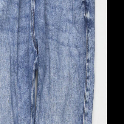 NEXT Girls Blue Cotton Jegging Jeans Size 11 Years L24 in Regular Pullover