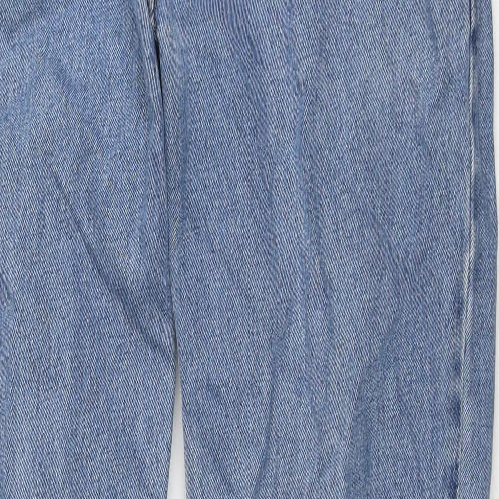 Urban Up Mens Blue Cotton Straight Jeans Size 34 in L30 in Regular Zip