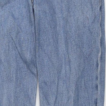 Urban Up Mens Blue Cotton Straight Jeans Size 34 in L30 in Regular Zip