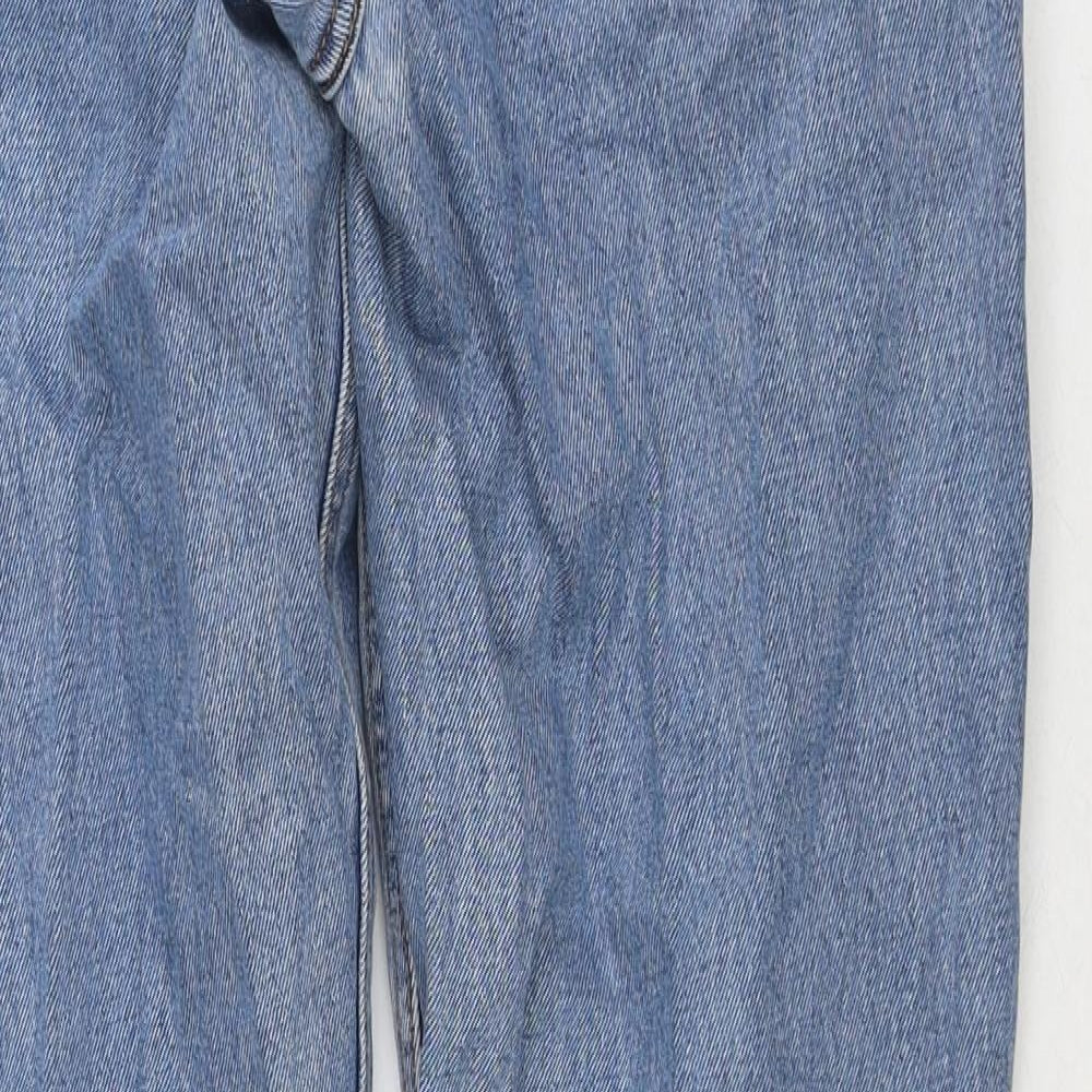 Urban Up Mens Blue Cotton Straight Jeans Size 34 in L30 in Regular Zip
