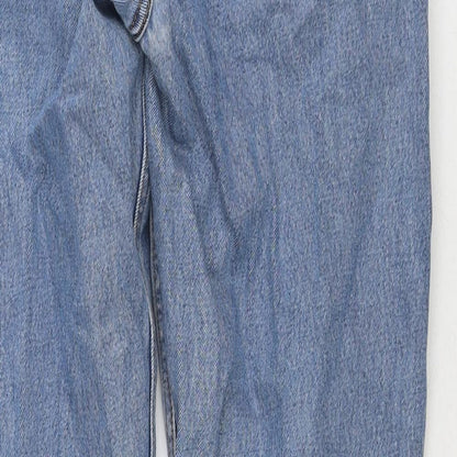Urban Up Mens Blue Cotton Straight Jeans Size 34 in L30 in Regular Zip