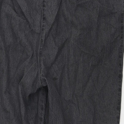 Mian Womens Grey Cotton Capri Jeans Size 24 L20 in Regular