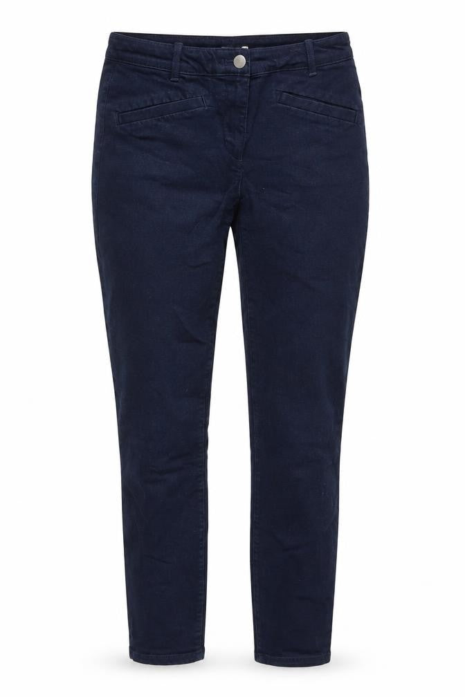 Womens UK Size 8 Gap Regular Fit Cropped Blue Jeans