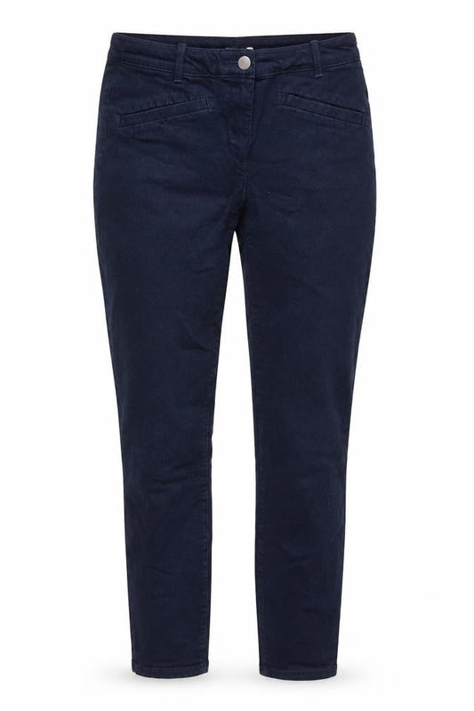 Womens UK Size 8 Gap Regular Fit Cropped Blue Jeans