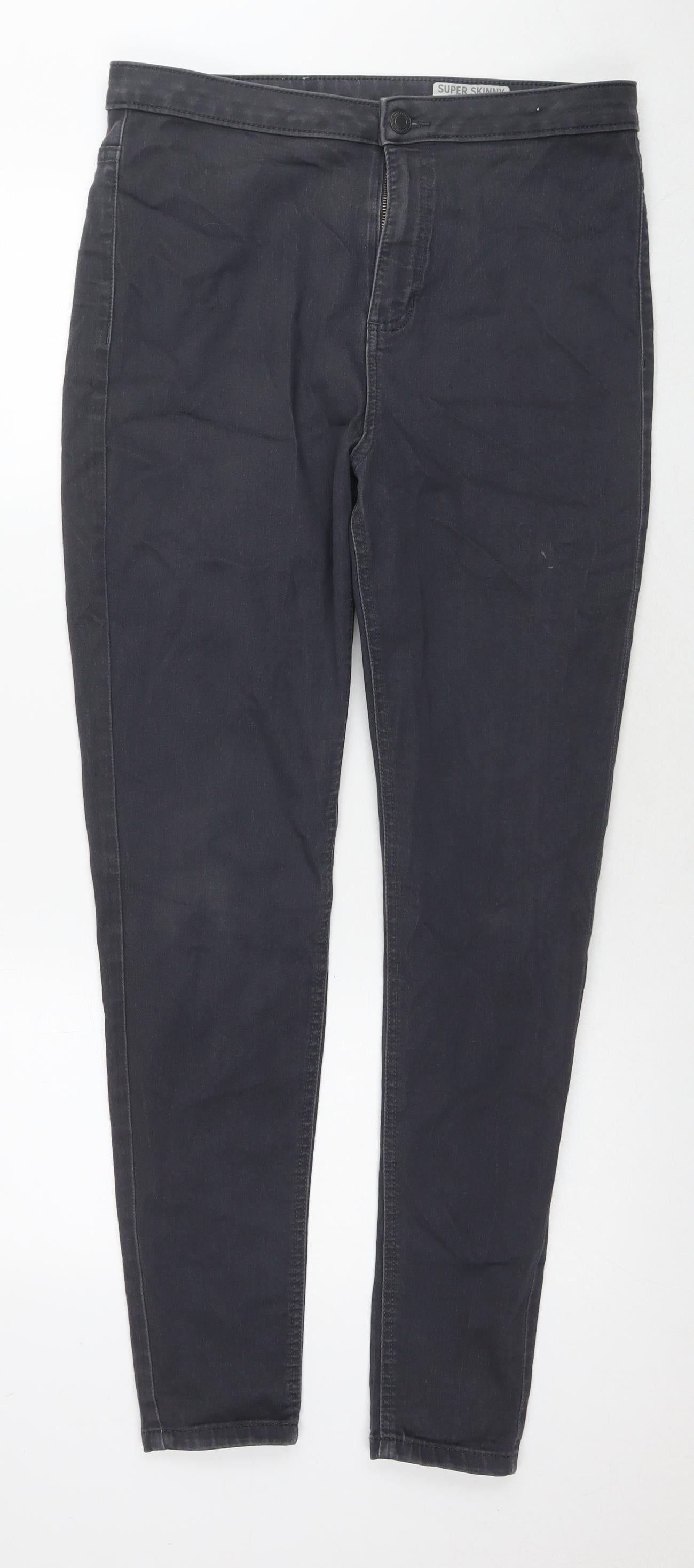 Womens UK Size 16 Marks and Spencer Regular Fit Skinny Grey Jeans