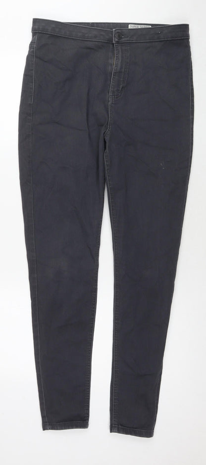 Womens UK Size 16 Marks and Spencer Regular Fit Skinny Grey Jeans