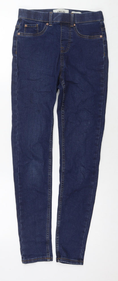 New Look Womens Blue Cotton Jegging Jeans Size 6 L27 in Regular