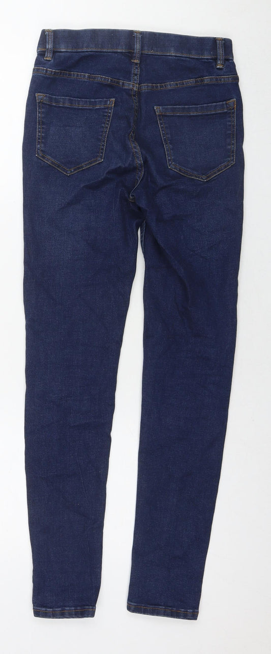 New Look Womens Blue Cotton Jegging Jeans Size 6 L27 in Regular