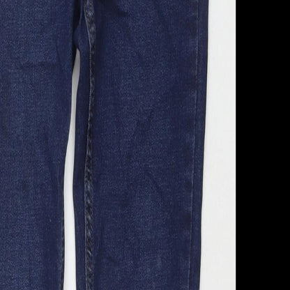 New Look Womens Blue Cotton Jegging Jeans Size 6 L27 in Regular