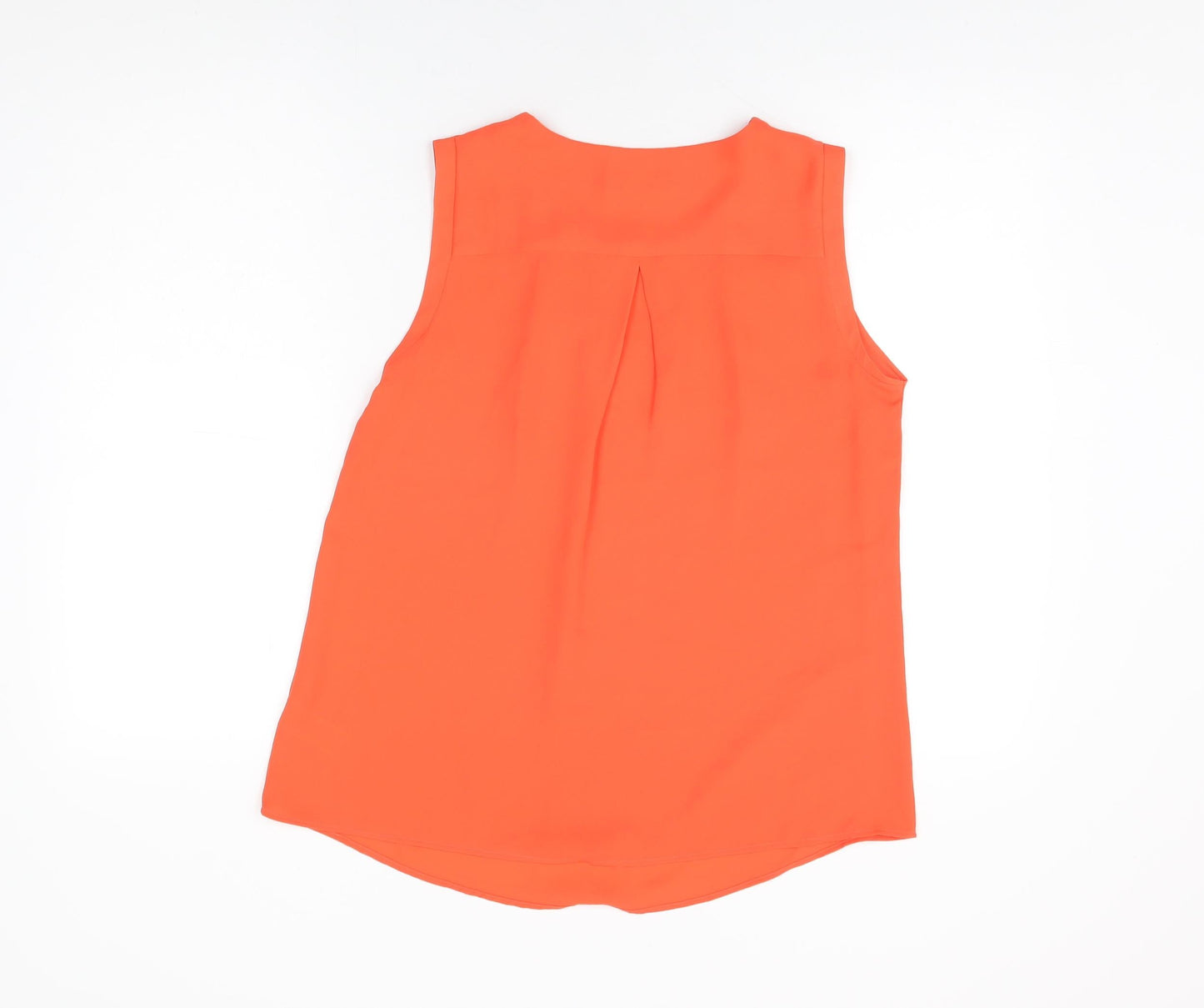 Womens UK Size 10 Marks and Spencer Orange Basic Blouse