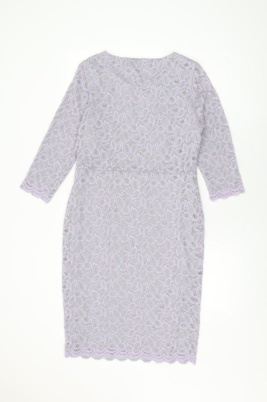 Marks and Spencer Womens Grey Floral Polyamide Bodycon Size 12 Round Neck Pullover