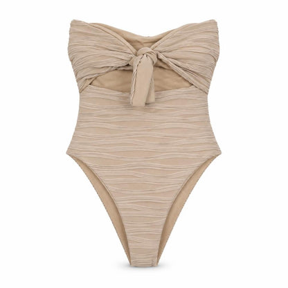 Womens UK Size 12 PRETTYLITTLETHING One-Piece Brown Bodysuit