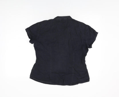 Womens UK Size 12 Marks and Spencer Black Basic T-Shirt