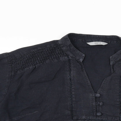 Womens UK Size 12 Marks and Spencer Black Basic T-Shirt