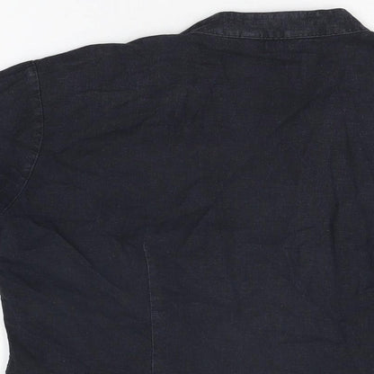 Womens UK Size 12 Marks and Spencer Black Basic T-Shirt