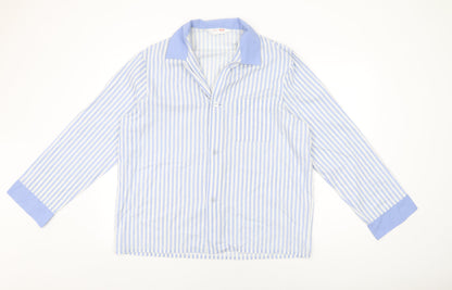 Womens UK Size L St Michael White Basic Button-Up