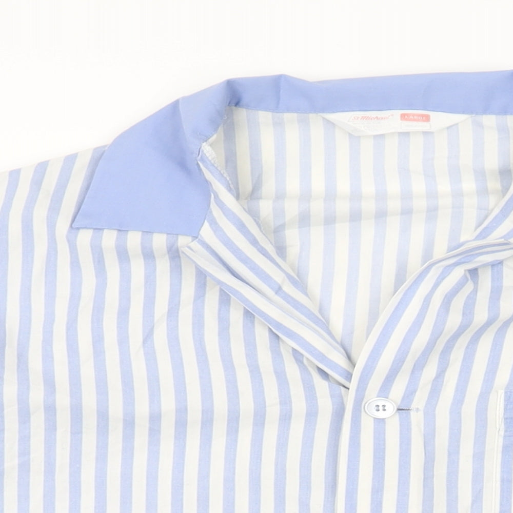 Womens UK Size L St Michael White Basic Button-Up