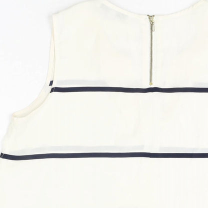 Womens UK Size 12 NEXT White Basic Blouse