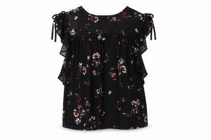 Womens UK Size 12 New Look Black Basic Blouse