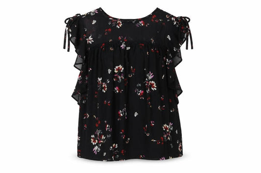Womens UK Size 12 New Look Black Basic Blouse