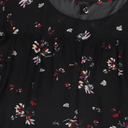 Womens UK Size 12 New Look Black Basic Blouse