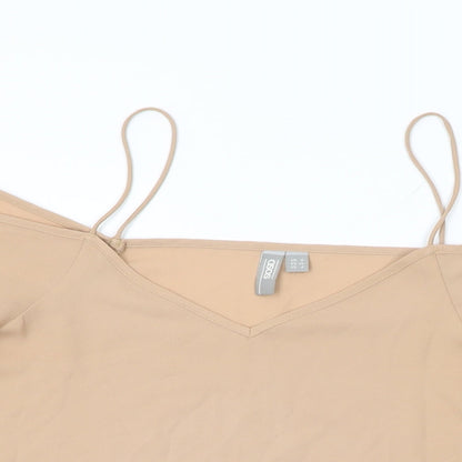Womens UK Size 8 ASOS Beige Basic Blouse