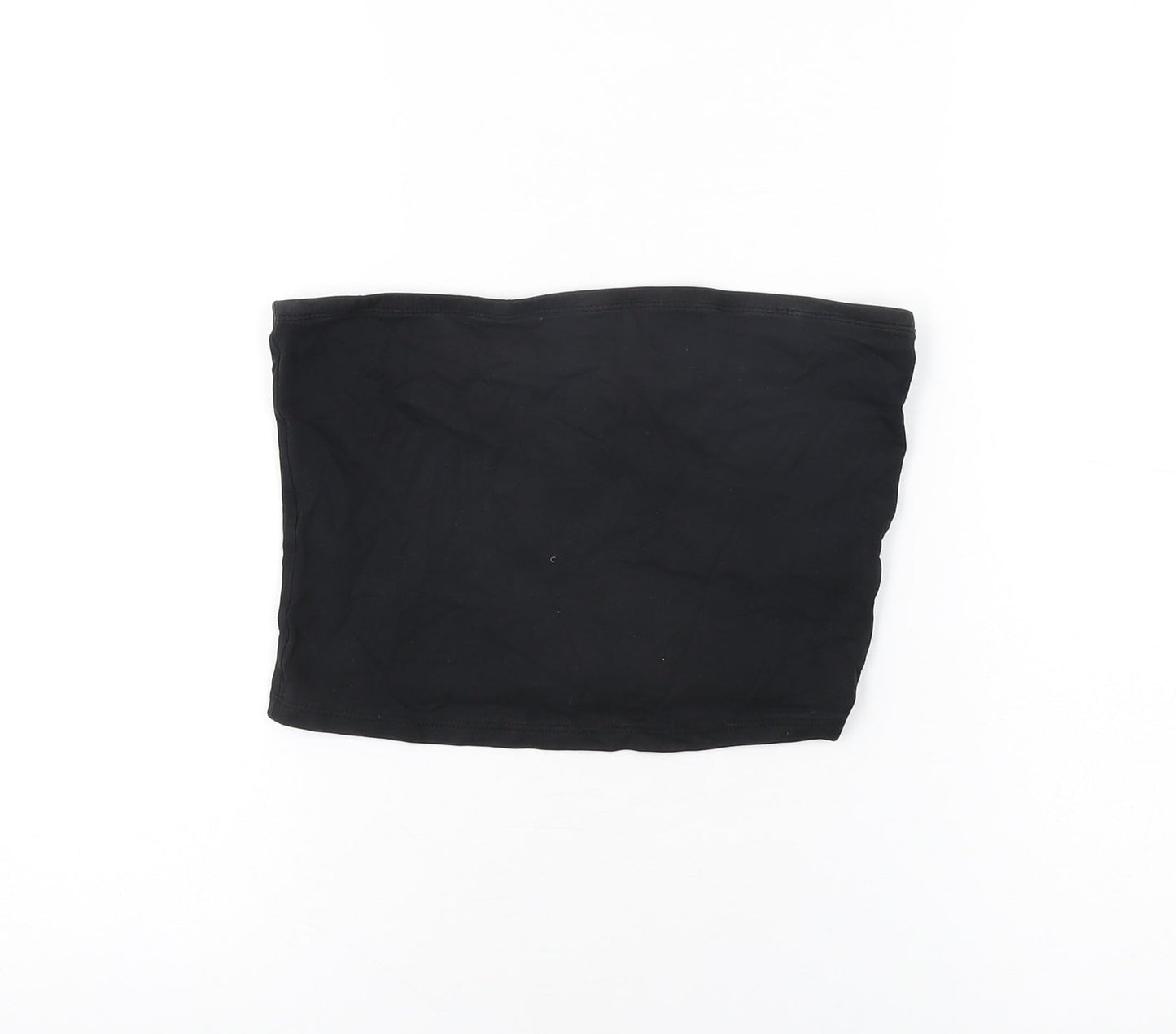 Womens UK Size M New Look Black Basic T-Shirt