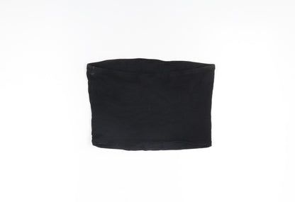 Womens UK Size M New Look Black Basic T-Shirt