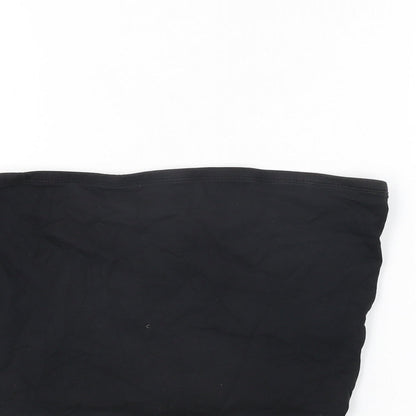 Womens UK Size M New Look Black Basic T-Shirt