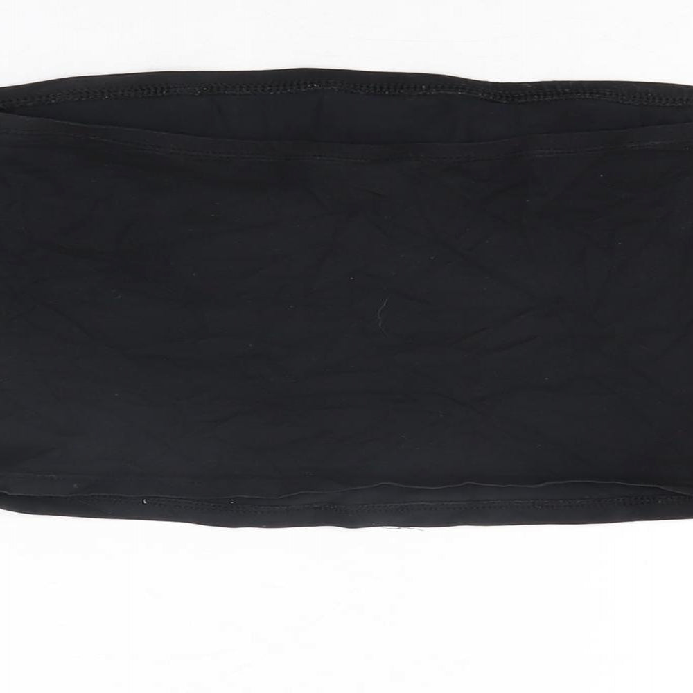 Womens UK Size M New Look Black Basic T-Shirt