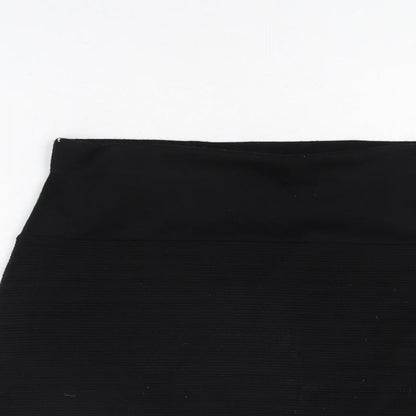 Marks and Spencer Womens Black Acrylic Straight & Pencil Skirt Size 12