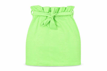 Stylewise Womens Green Geometric Polyester Mini Skirt Size 8