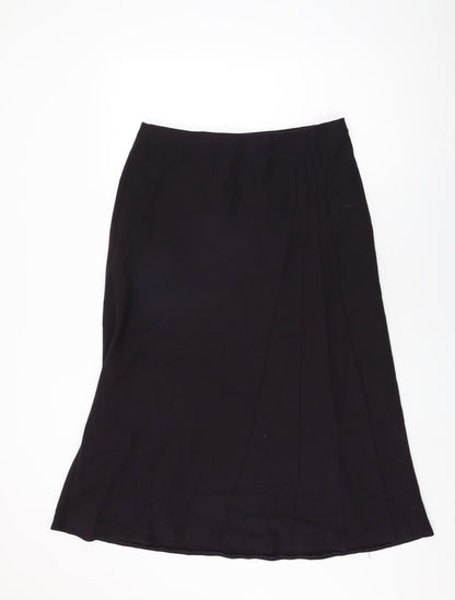 Marks and Spencer Womens Purple Polyester Swing Skirt Size 16
