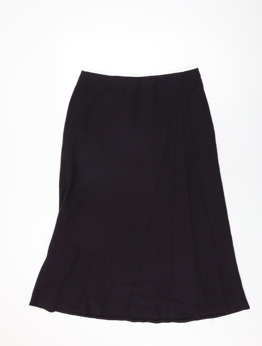 Marks and Spencer Womens Purple Polyester Swing Skirt Size 16