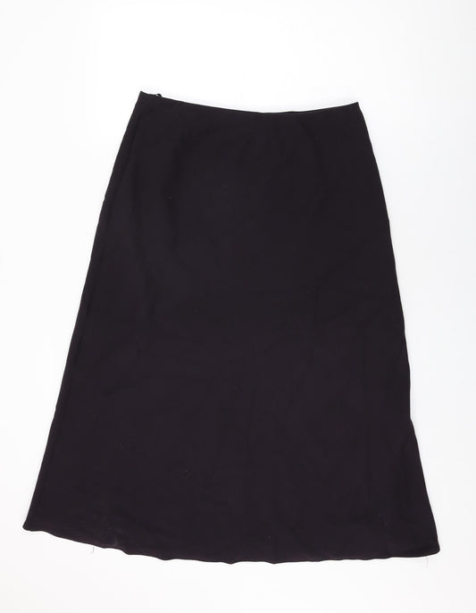 Marks and Spencer Womens Purple Polyester Swing Skirt Size 16