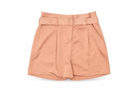 Dorothy Perkins Womens Pink Polyester Basic Shorts Size 8 L3 in Regular Zip