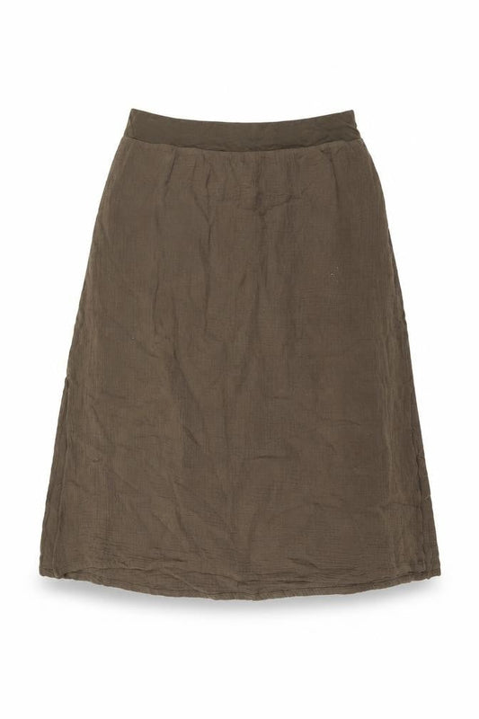 Purejill Womens Brown Polyester Swing Skirt Size M