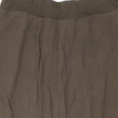 Purejill Womens Brown Polyester Swing Skirt Size M