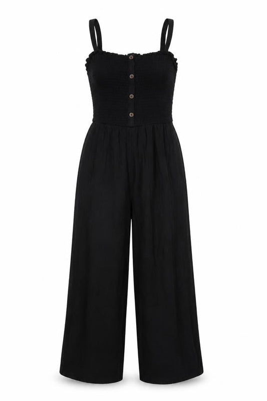 Womens UK Size XS Hollister One-Piece Black Jumpsuit