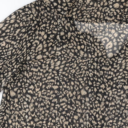 Womens UK Size 10 New Look Black Basic Blouse