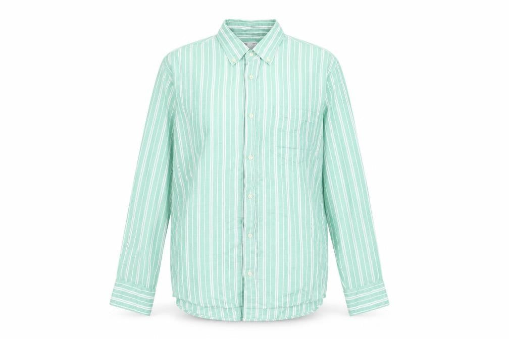 Womens UK Size S Zara Green Basic Button-Up