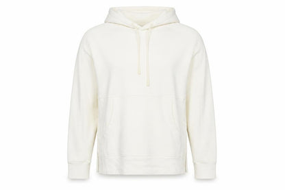 FW Bridge Womens Ivory Cotton Pullover Hoodie Size 6 - Side Vents