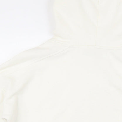 FW Bridge Womens Ivory Cotton Pullover Hoodie Size 6 - Side Vents