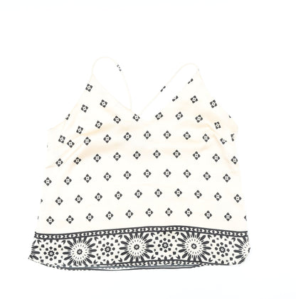 Womens UK Size M H&M Ivory Camisole Button-Up