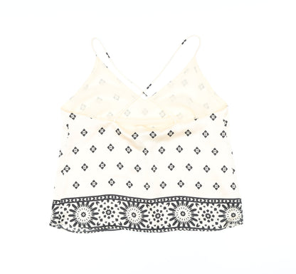 Womens UK Size M H&M Ivory Camisole Button-Up
