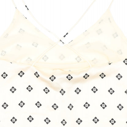 Womens UK Size M H&M Ivory Camisole Button-Up