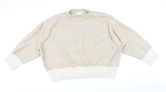 Womens UK Size XL H&M Beige Pullover Jumper