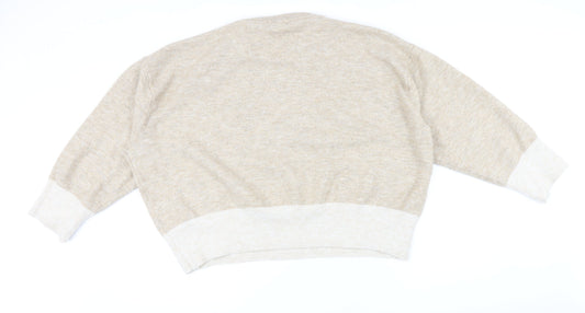 Womens UK Size XL H&M Beige Pullover Jumper