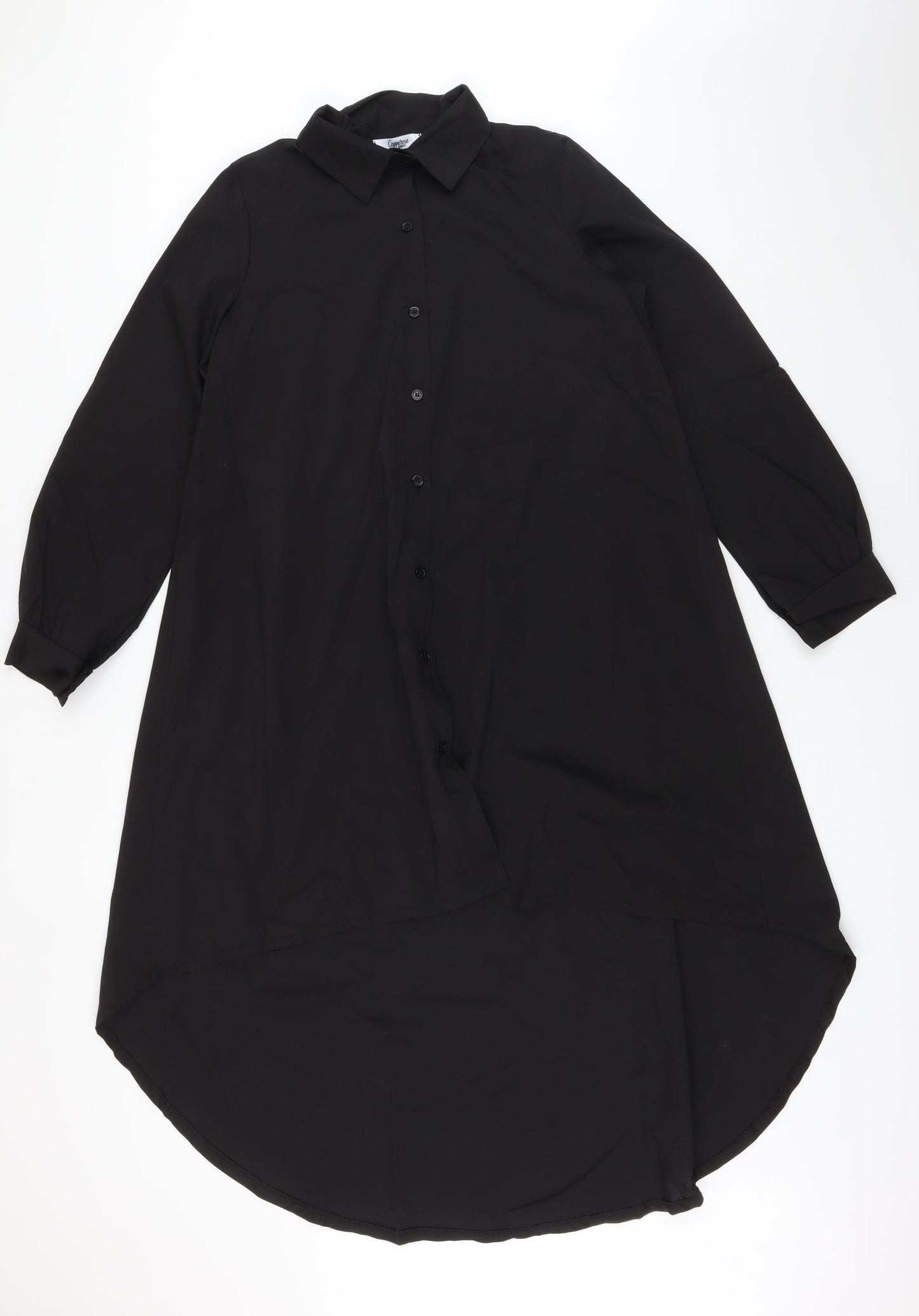 Womens UK Size One Size Nasty Gal Black Basic Button-Up