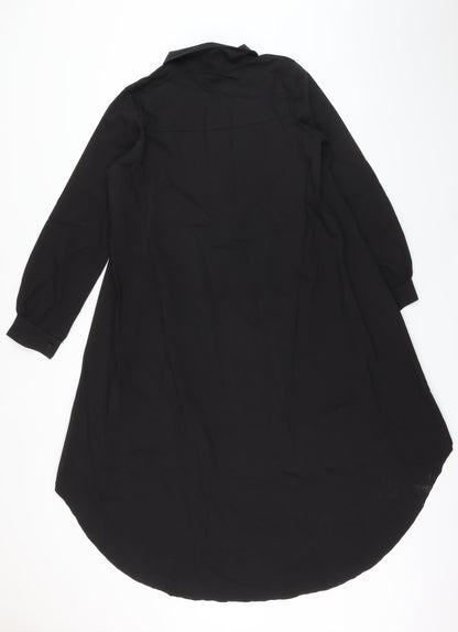 Womens UK Size One Size Nasty Gal Black Basic Button-Up